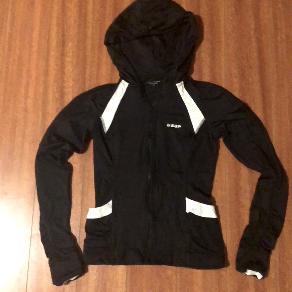 Bebe sport color block zip up sport jacket.